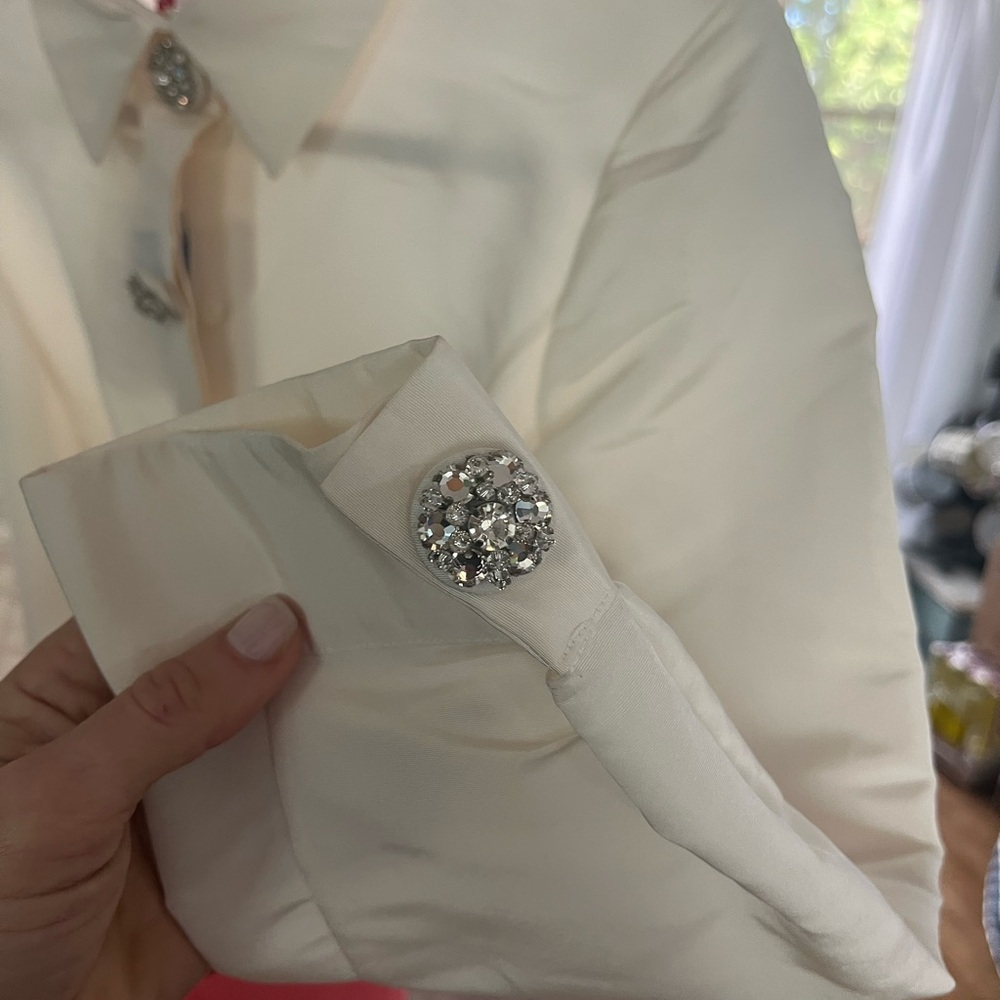 Carolina Herrera Panelled Bow-Detail Shirt Gown ** NWT** - Picture 8 of 11